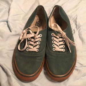 Forest green size 12 Vans.